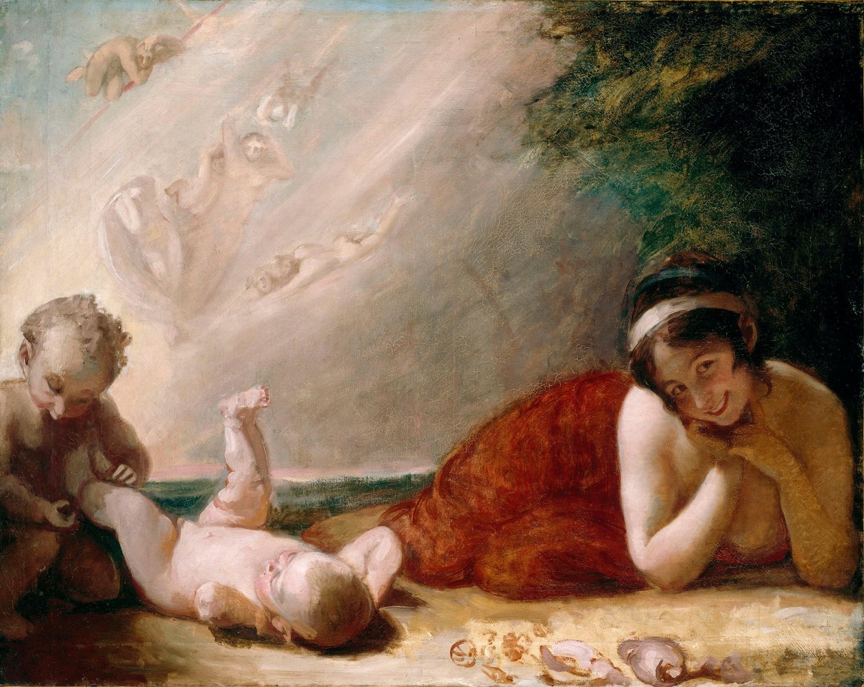 Titania, Puck en de wisselkind, uit Shakespeares ‘Een midzomernachtsdroom’ door George Romney