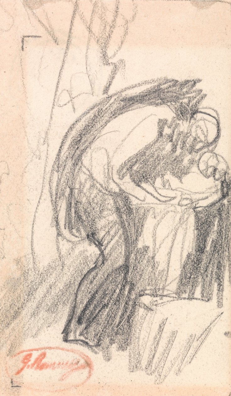 Ongeïdentificeerd onderwerp: Een man met een kind door George Romney