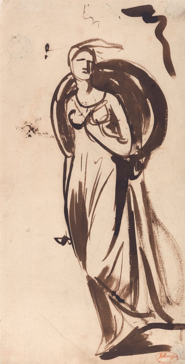Viscountess Bulkeley als Hebe door George Romney