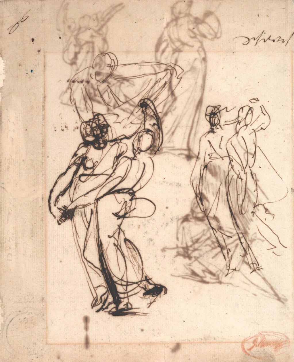 Dansende vrouwen door George Romney