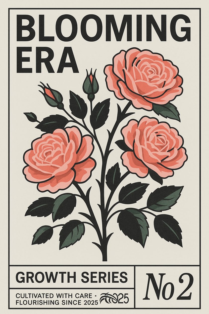 Blooming Era, 2025 (acryl op doek) door George Rosaly