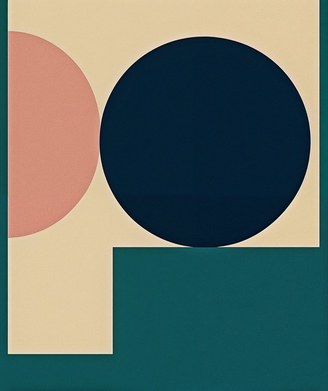 Gefragmenteerde harmonie, 2025 (acryl op doek) door George Rosaly