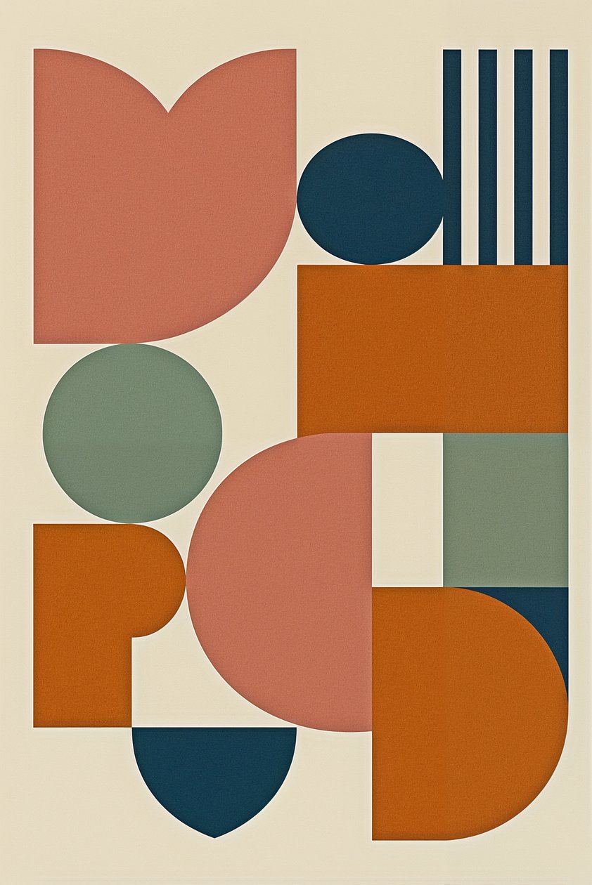 Geometrie van het Zelf, 2025 (acryl op doek) door George Rosaly