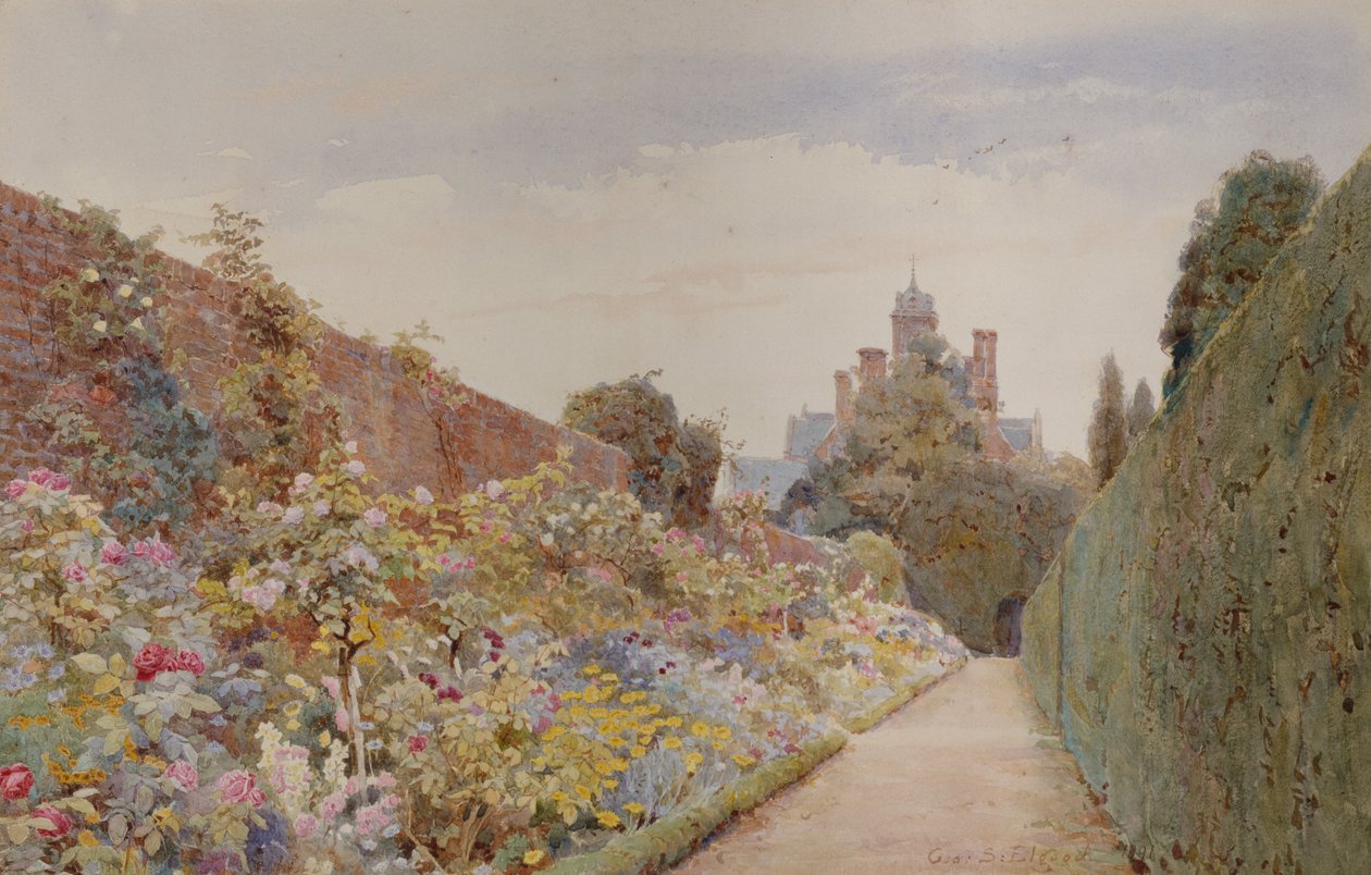 De Rozenlaan bij Mynthurst door George Samuel Elgood
