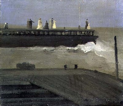 Op de pier door George Sauter