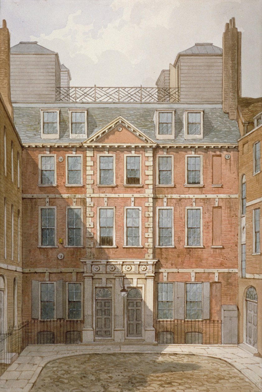 Beaufort Buildings, Strand, Westminster, Londen, ca. 1810 door George Shepherd