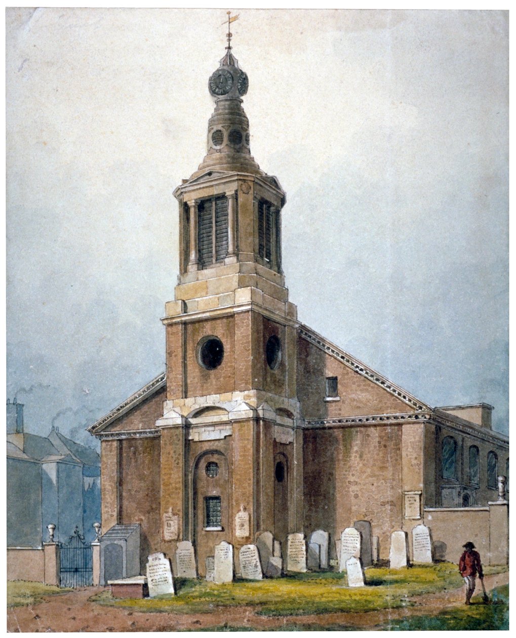 Kerk van Sint Anna, Dean Street, Soho, Londen door George Shepherd