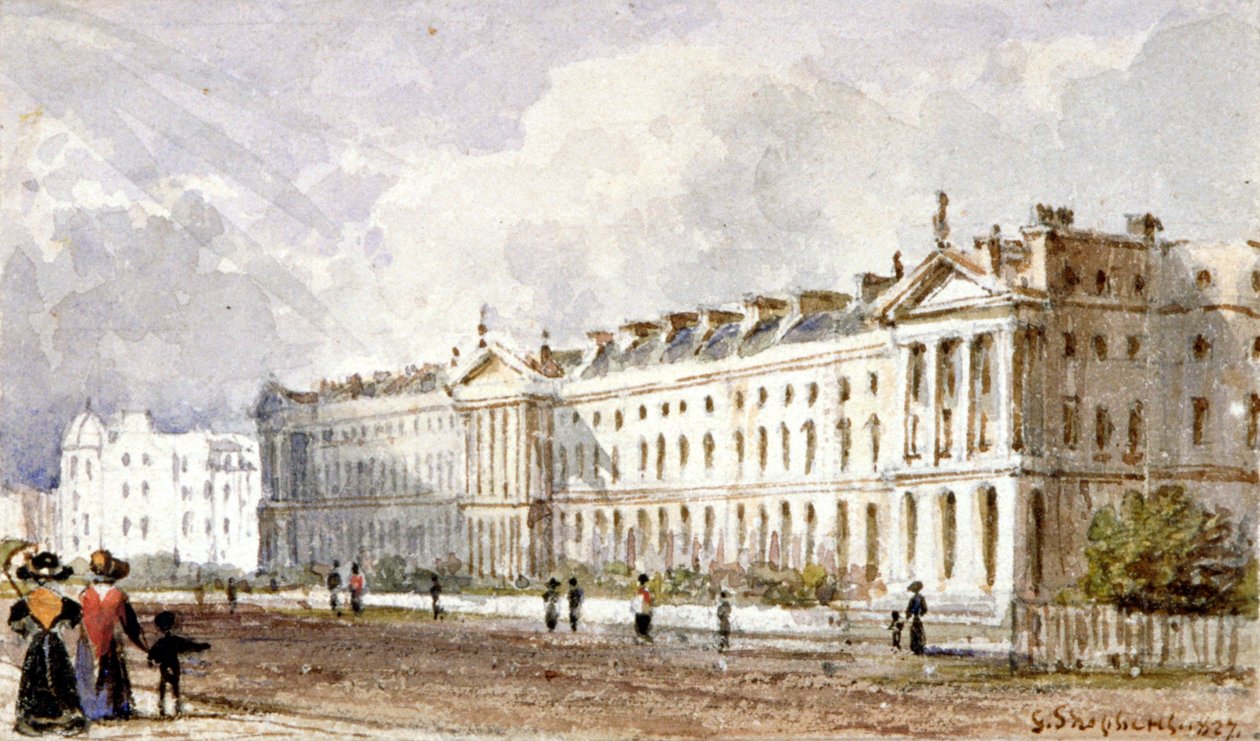 Uitzicht op Hanover Terrace in Regent