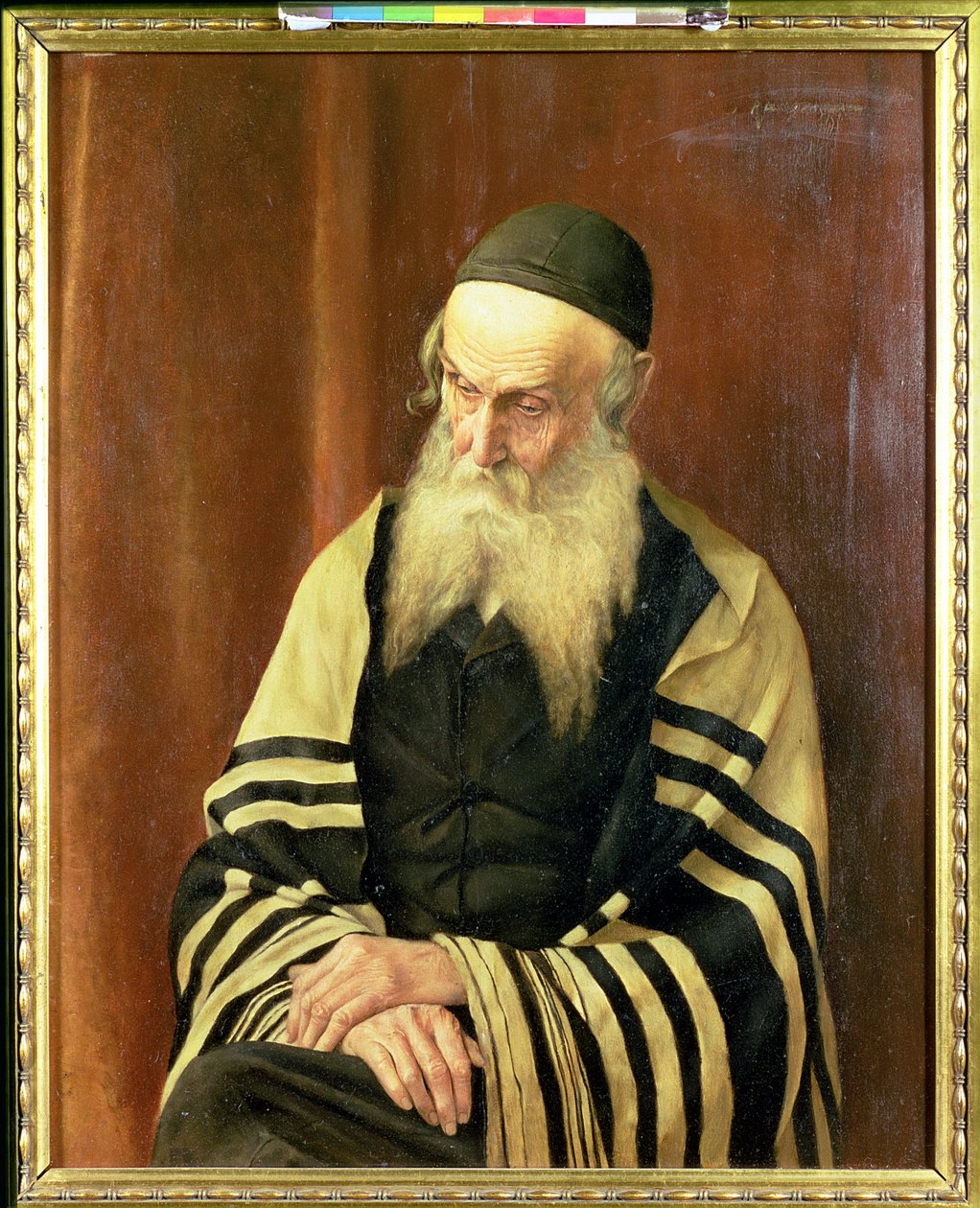 Een Asjkenazische rabbi van Jeruzalem door George Sherwood Hunter