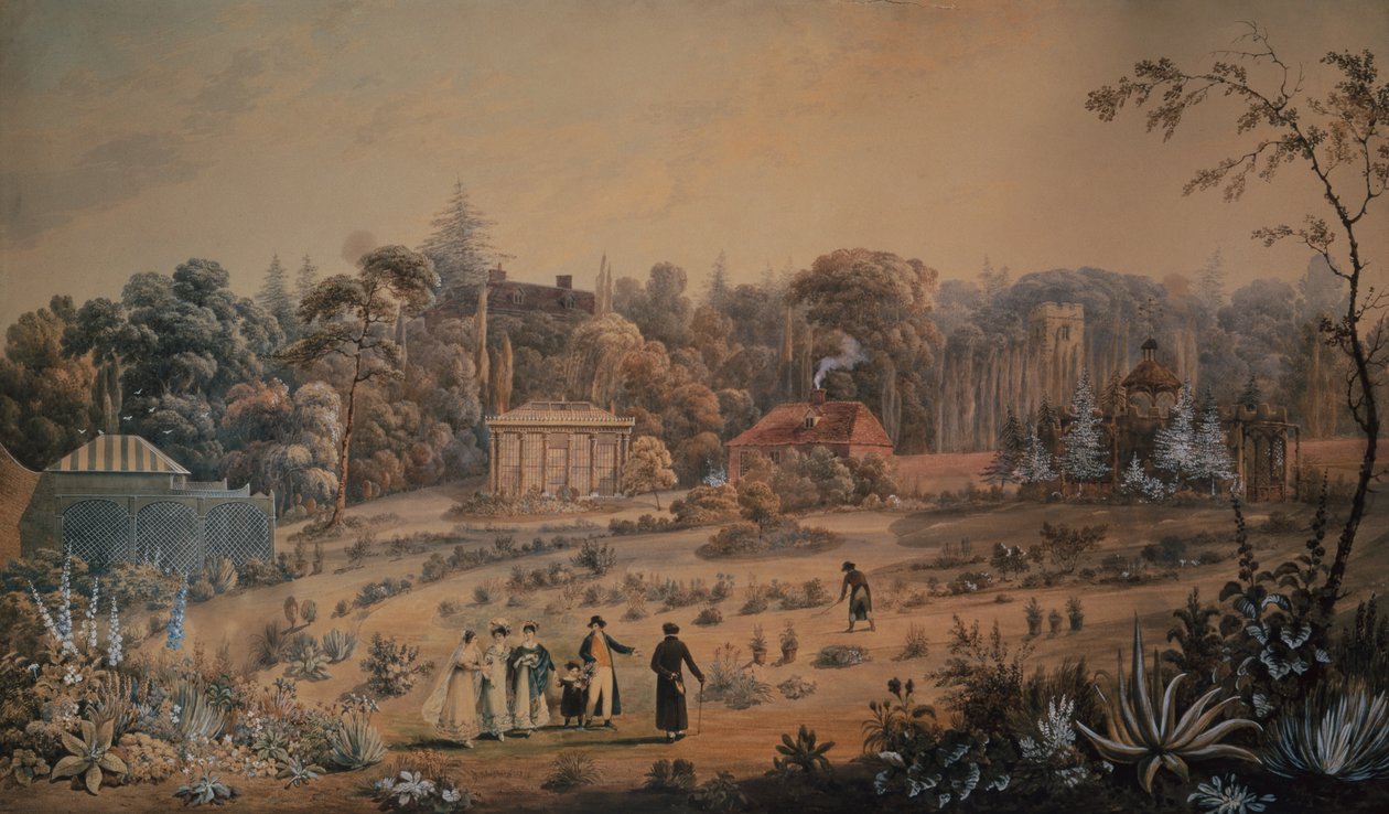 De Tuinen bij Battlesden House Bedfordshire door George Sidney Shepherd