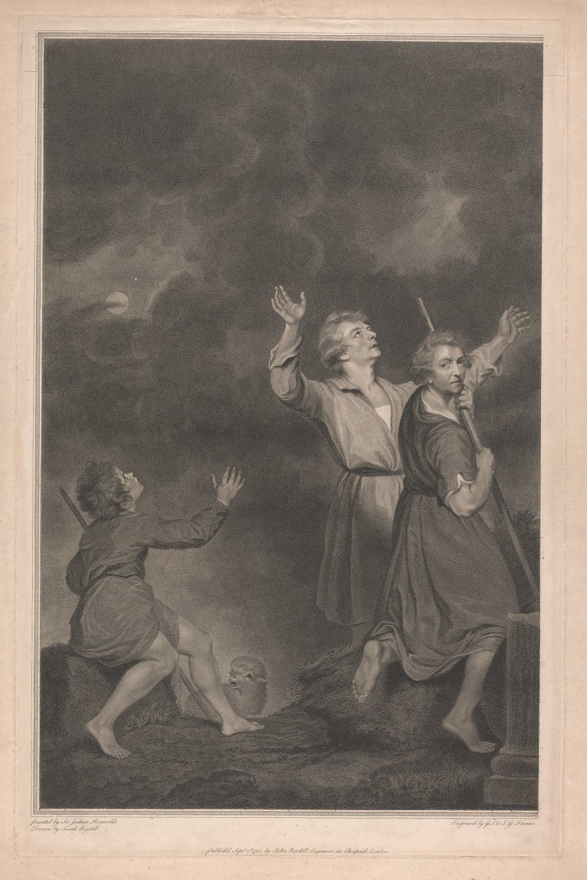 Westraam van de kapel, New College Oxford, Aanbidding van de herders, uit de Geboortescène door George Siegmund Facius