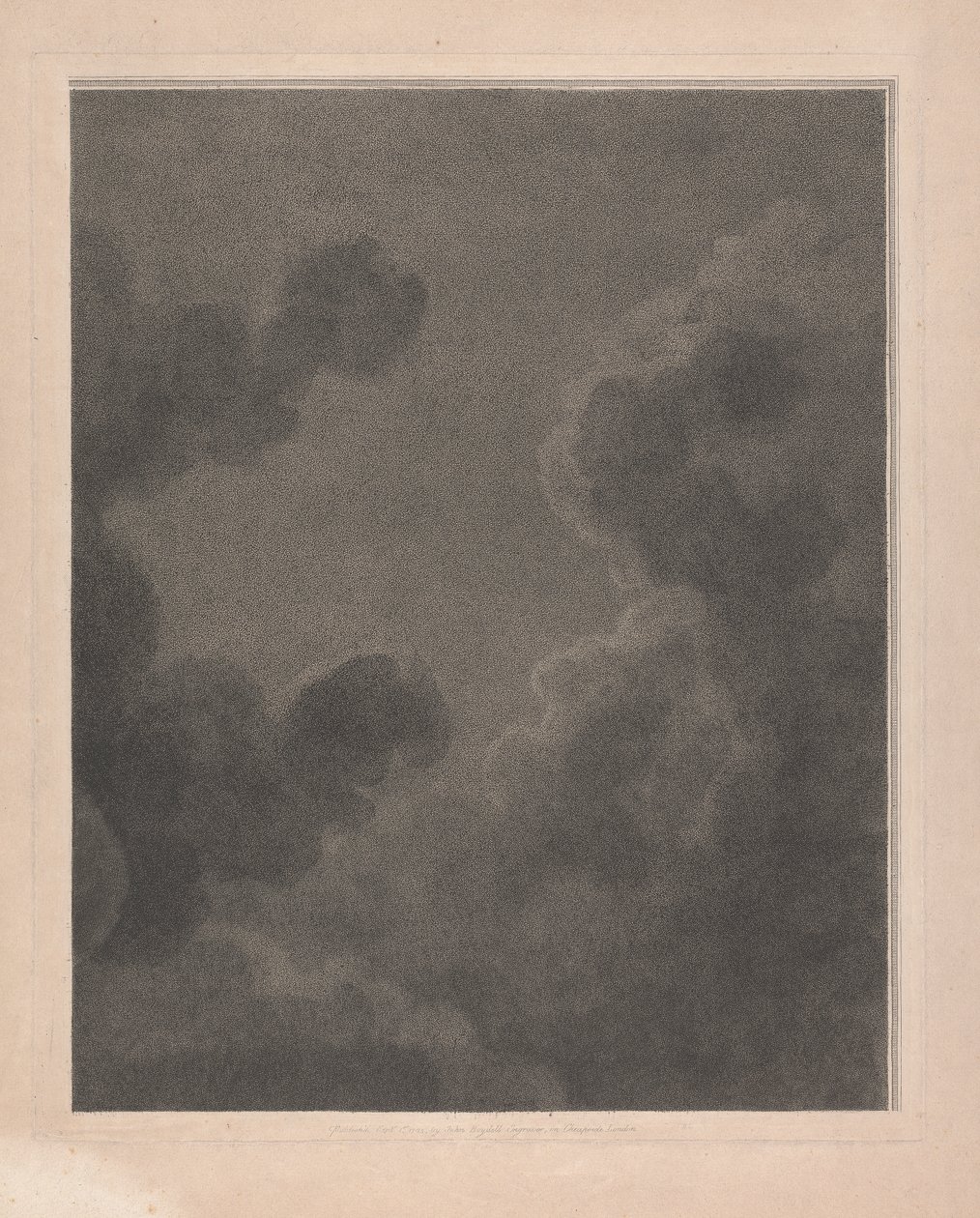 Westraam van de kapel, New College Oxford, deel van wolken uit de geboortescène door George Siegmund Facius