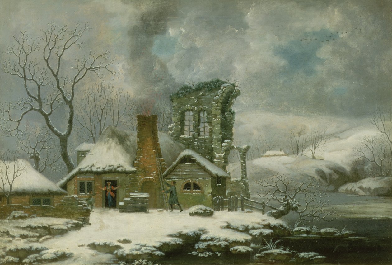 Wintertafereel door George Smith