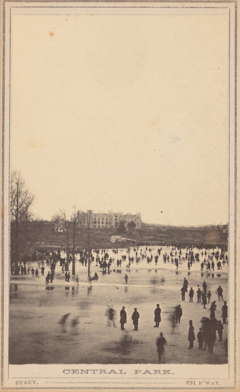 Central Park,jaren 1860 (foto) door George Stacy