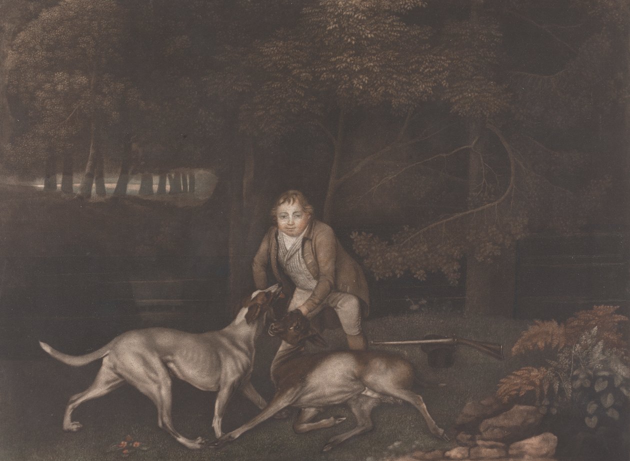 [Freeman, Bewaarder van de Graaf van Clarendon, met een hond en een gewonde hinde]: opnieuw uitgegeven na Stubbs