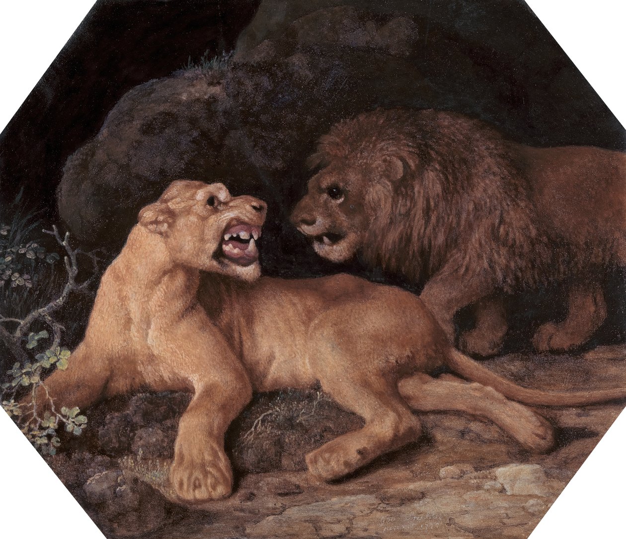 Leeuw en Leeuwin door George Stubbs