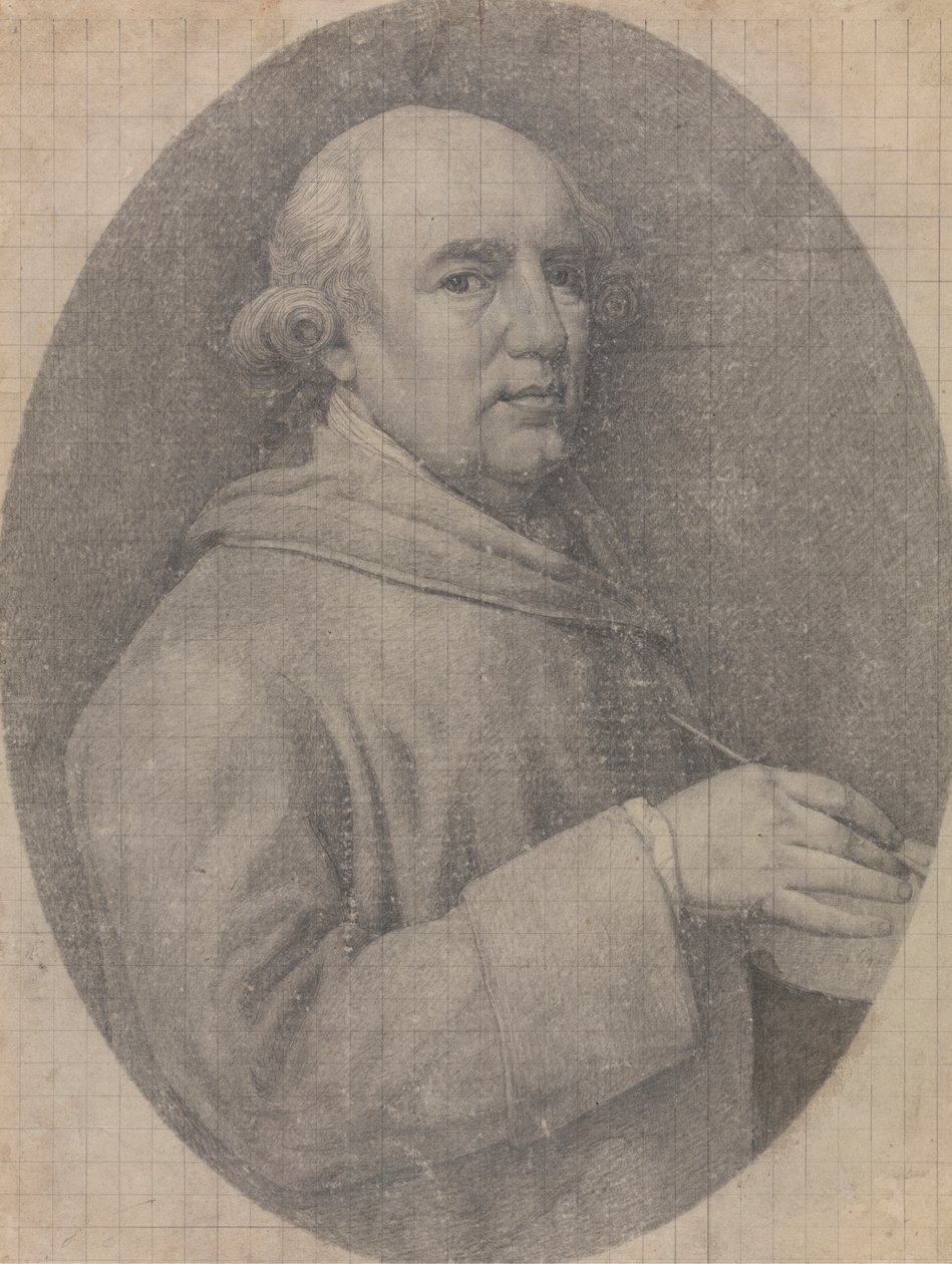 Studie voor het Zelfportret in Email door George Stubbs