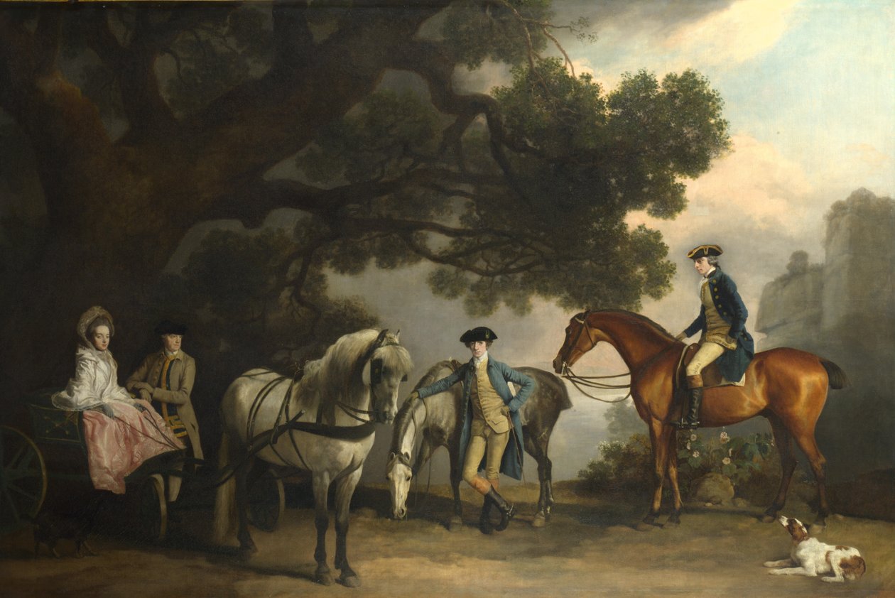 De Milbanke en Melbourne Families, ca. 1769 door George Stubbs
