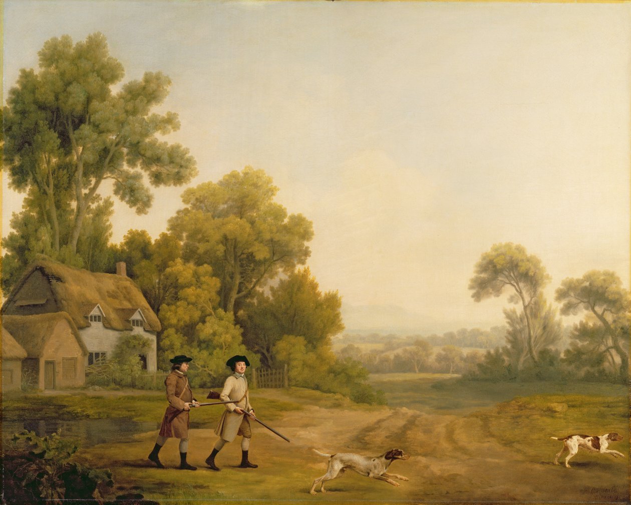 Twee heren op jacht door George Stubbs