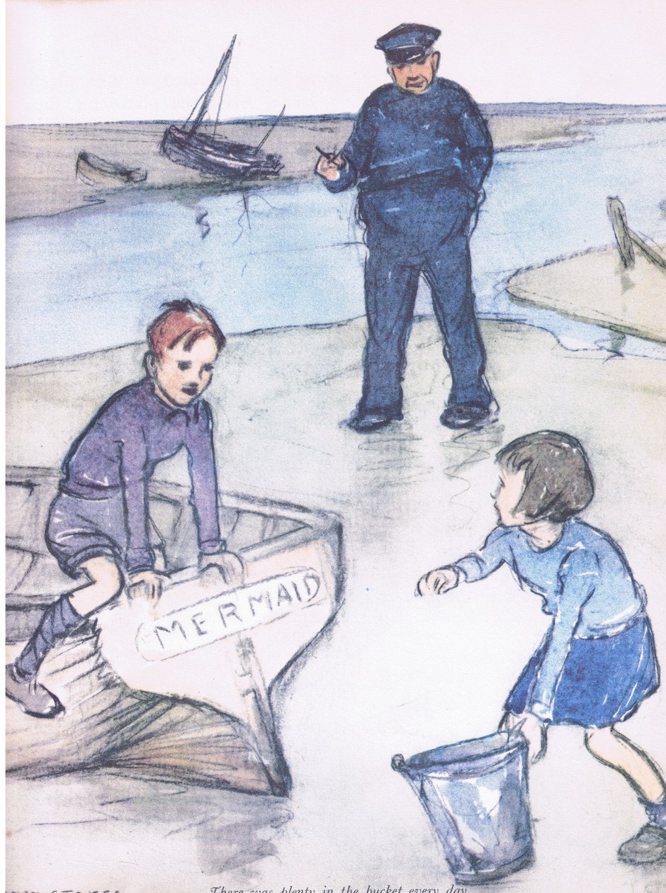 Er was elke dag genoeg te doen, van Mudlarks gepubliceerd door Collins door George Vernon Stokes