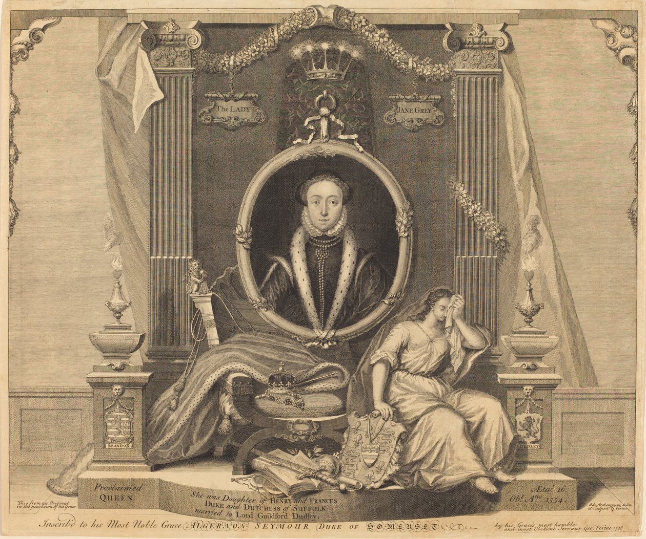 Lady Jane Grey door George Vertue