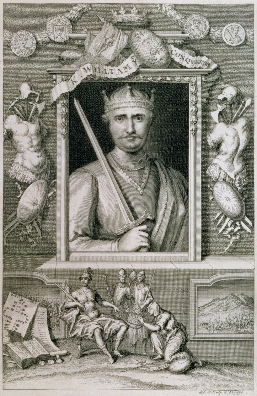 Willem I de Veroveraar, koning van Engeland vanaf 1066 door George Vertue