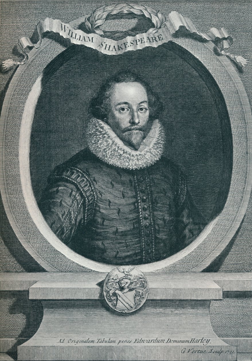 William Shakespeare 1564-1616, Engelse dichter en toneelschrijver, 1721, 1913 door George Vertue