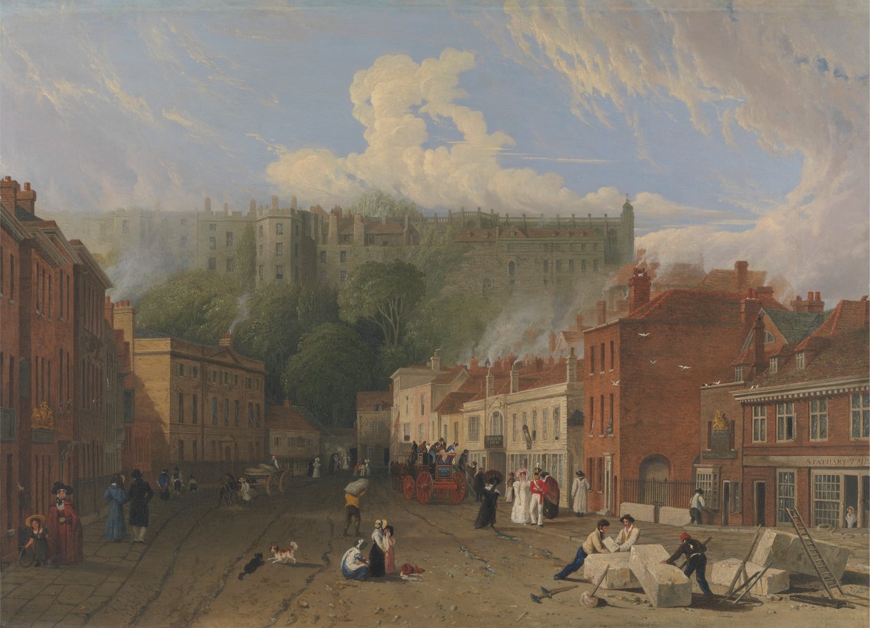 Een Uitzicht op Thames Street, Windsor door George Vincent