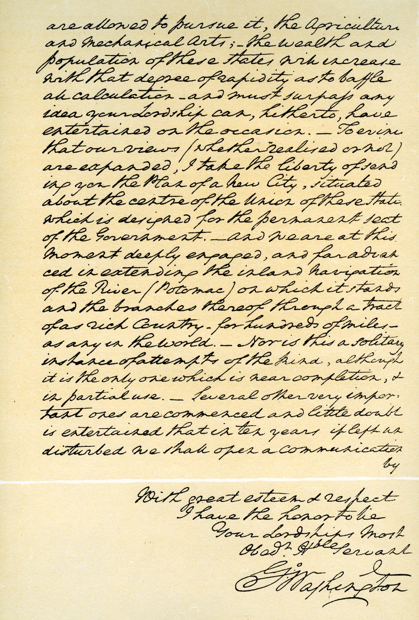 Brief van George Washington aan de Graaf van Buchan, Philadelphia, 22 april 1793 door George Washington