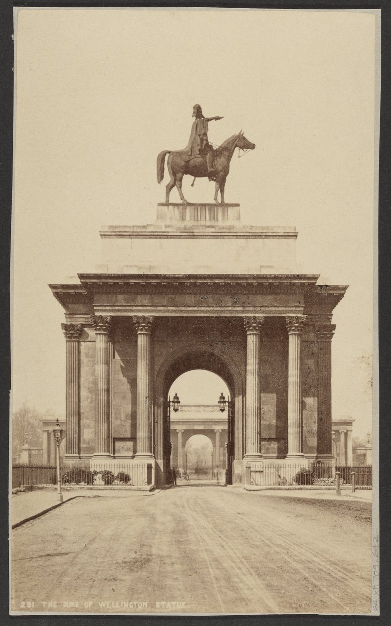 Het standbeeld van de hertog van Wellington door George Washington Wilson