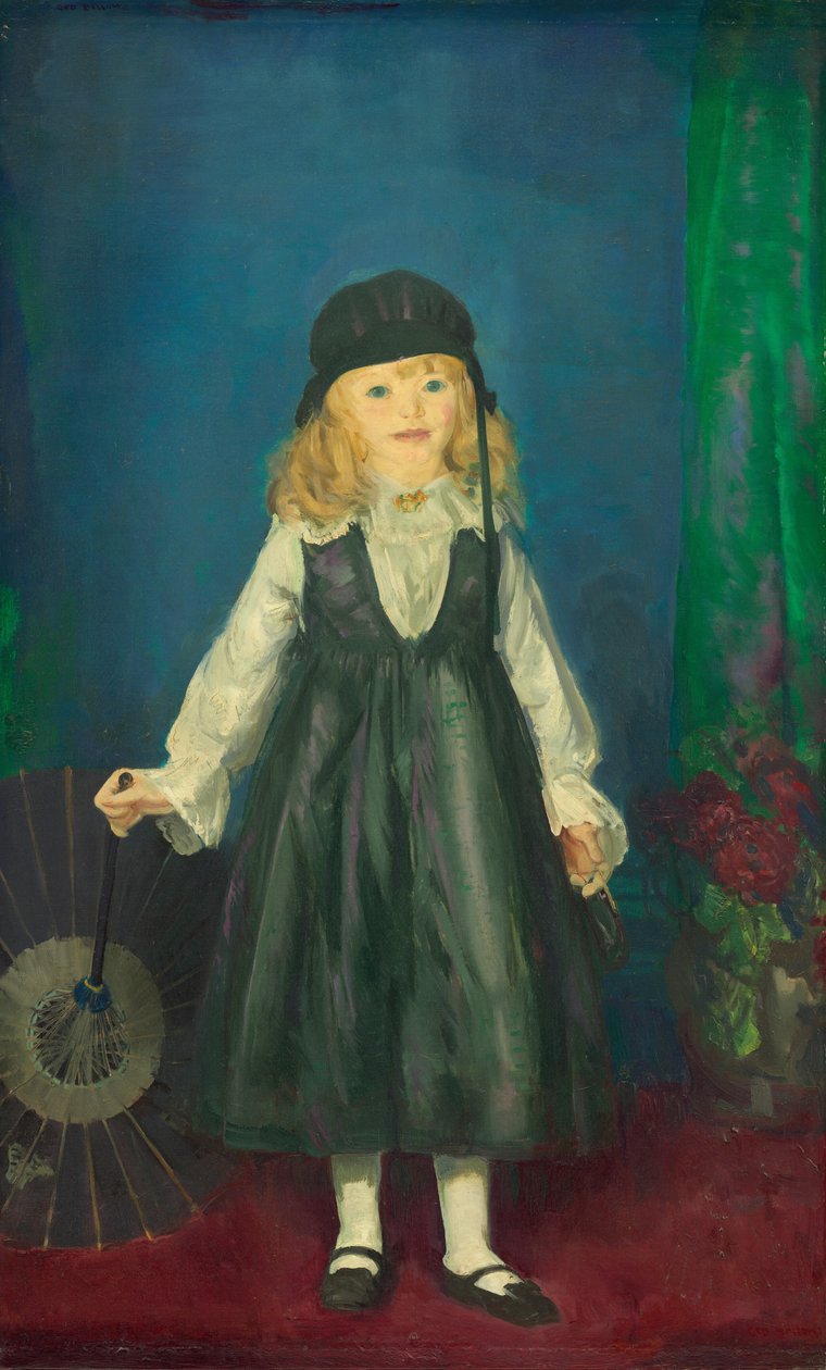 Anne met een Japanse parasol door George Wesley Bellows