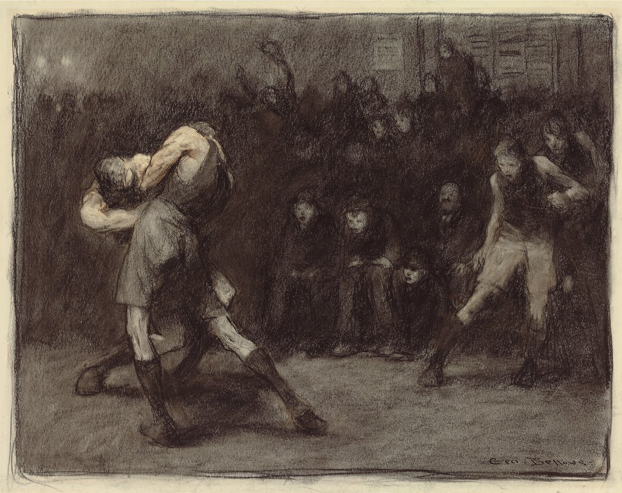Basketbal, 1906 door George Wesley Bellows