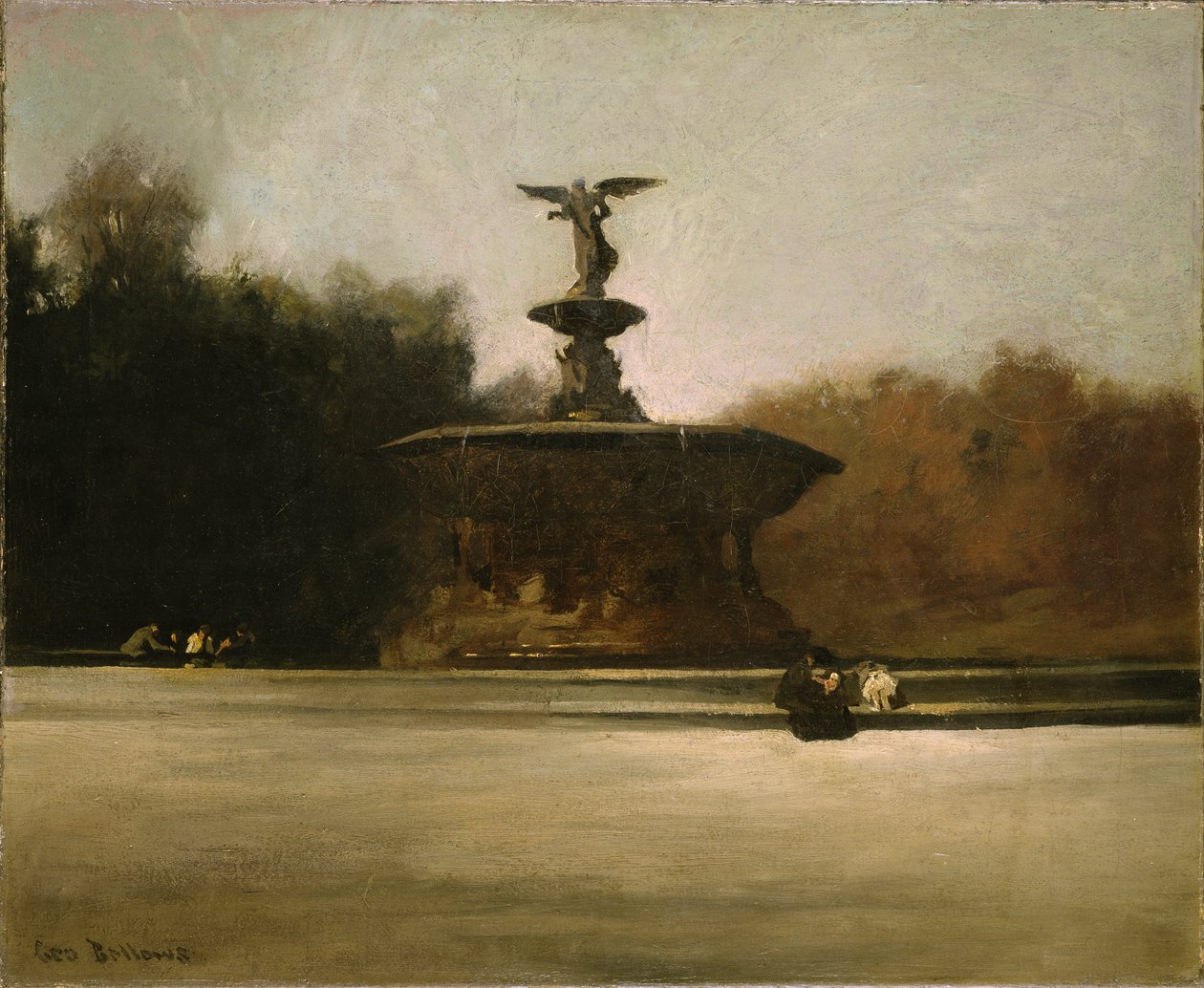 Bethesdafontein (fontein in Central Park) door George Wesley Bellows