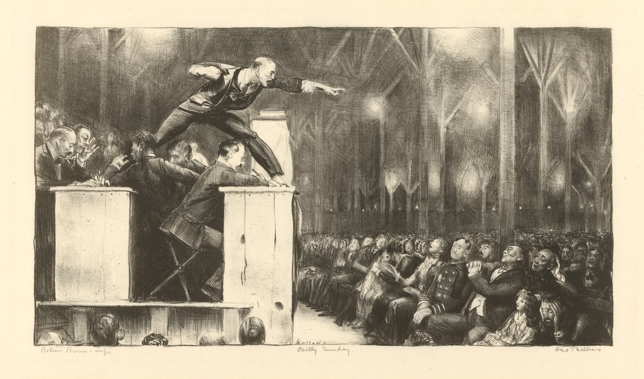 Billy Sunday door George Wesley Bellows