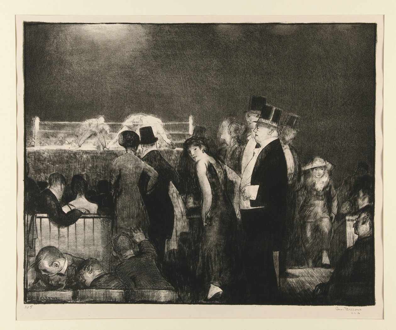 Voorbereidingen voor het grote gevecht, nr. 8 door George Wesley Bellows