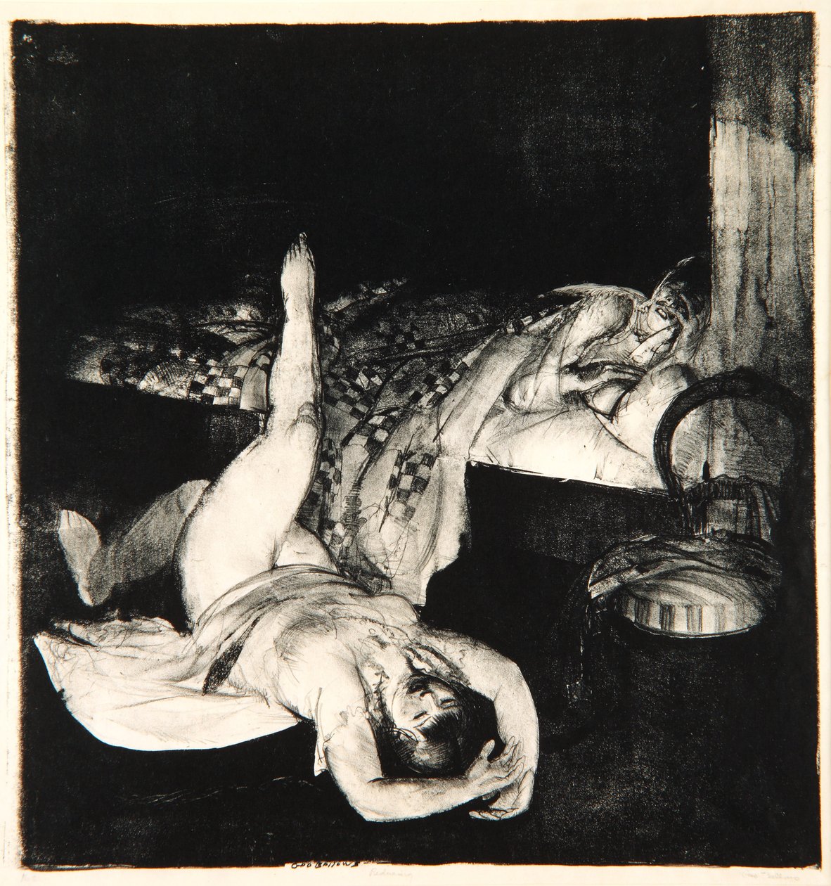 Reduceren, tweede steen, 1916 door George Wesley Bellows