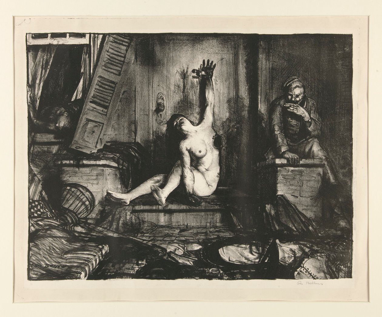 De sigaret uit de oorlogserie door George Wesley Bellows