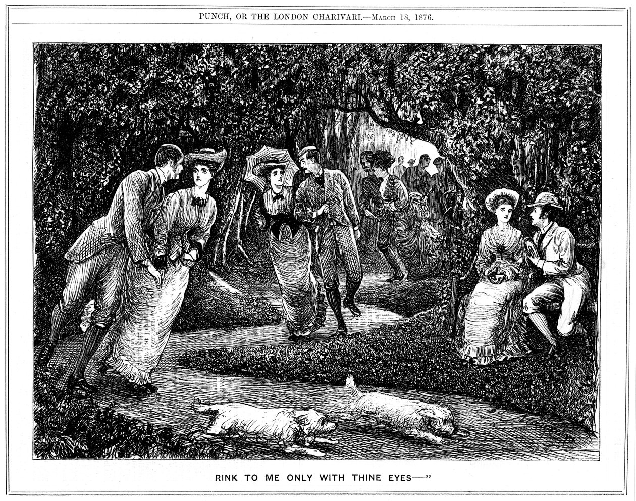 Rink alleen met jouw ogen, 1876 door George du Maurier