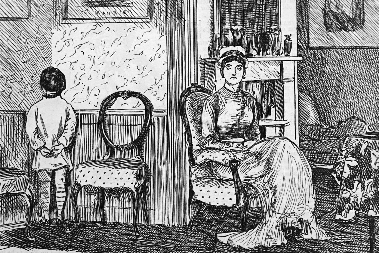 De Moeilijkheid om de Bovenhand te Behouden door George du Maurier