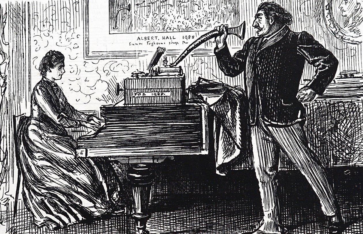 De fonograaf door George du Maurier