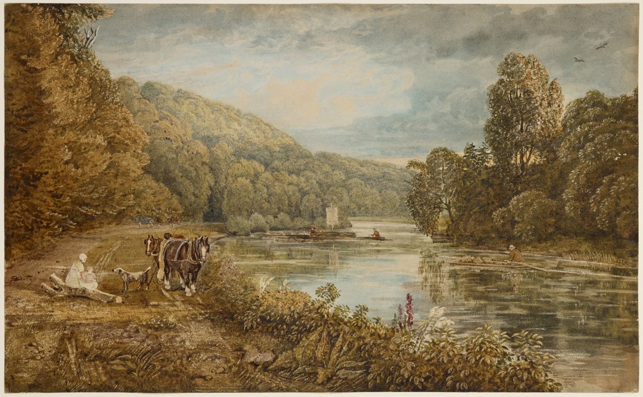 Cliveden Woods, c.1812 door George the Younger Barret