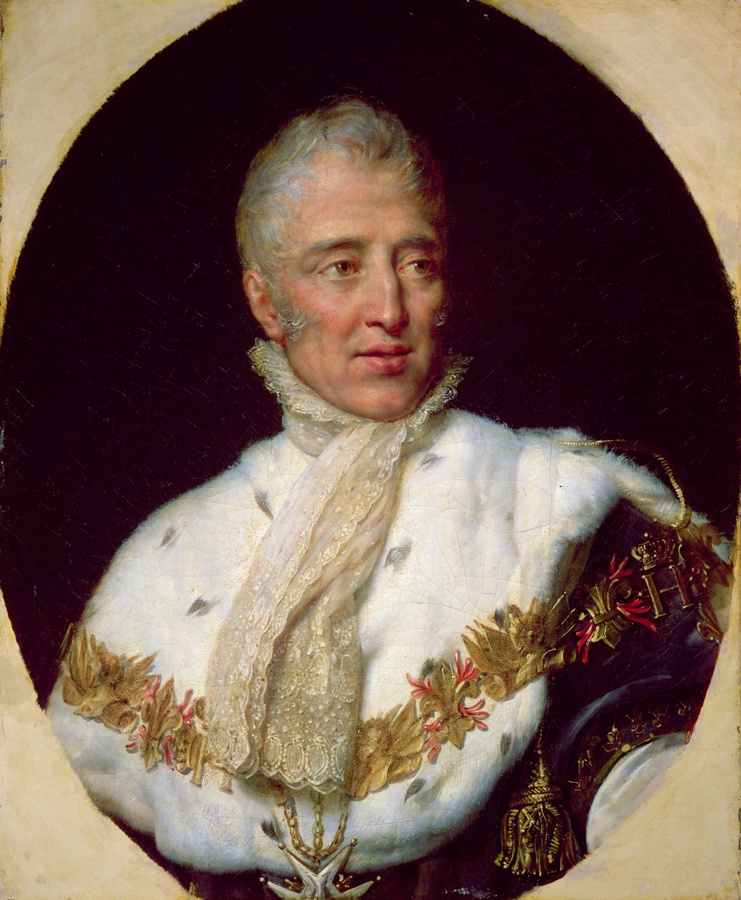 Portret van Karel X, koning van Frankrijk door Georges Rouget