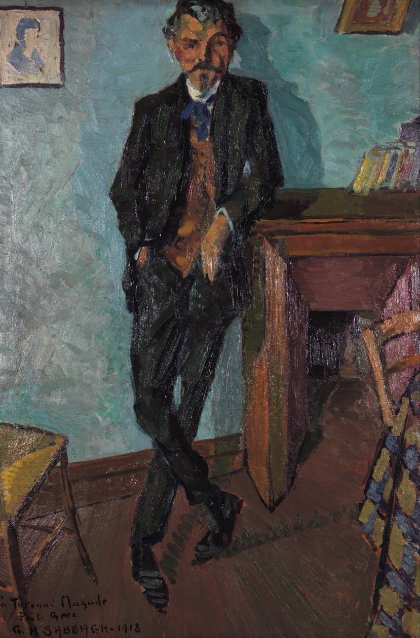 Griekse Dichter Fernand Mazade door Georges Sabbagh