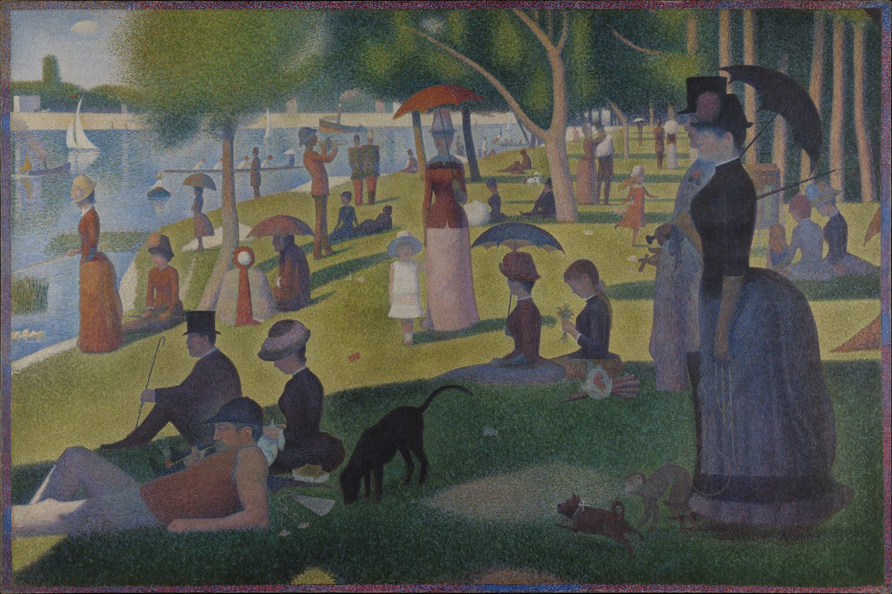 Een zondag op La Grande Jatte -- 1884 door Georges Seurat