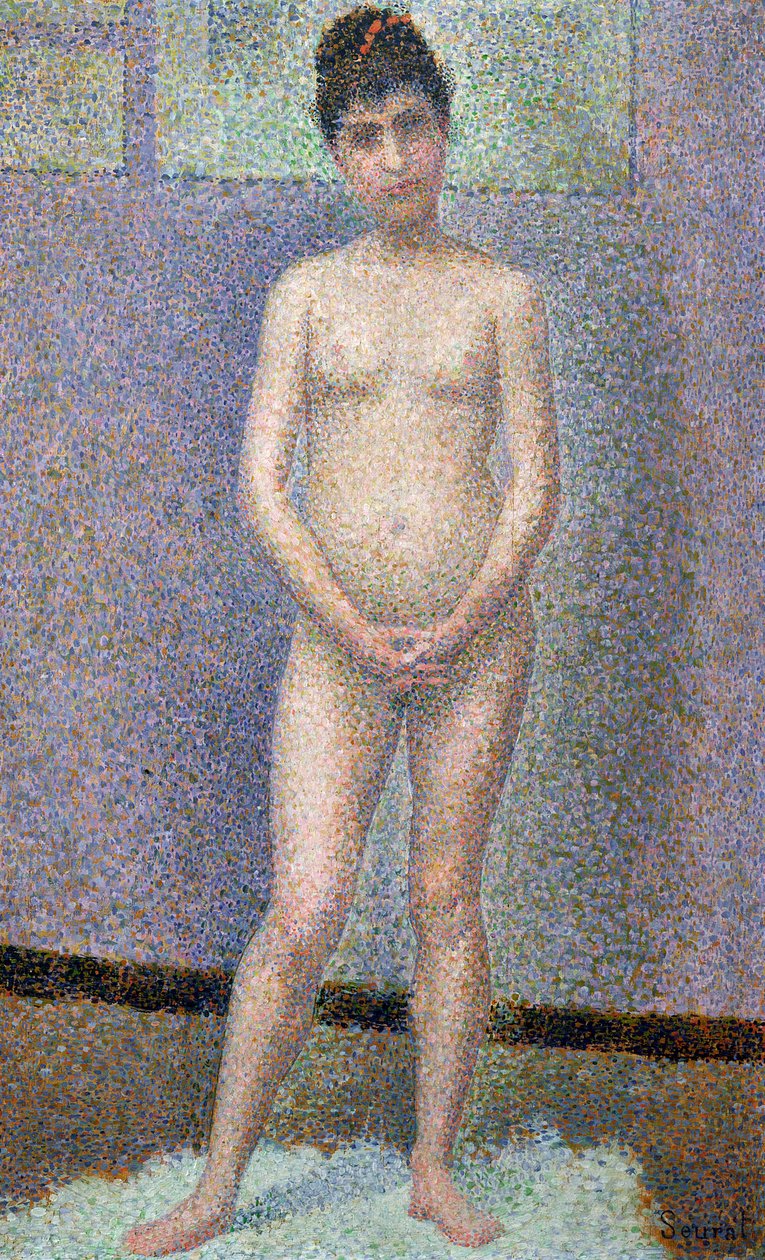 Model van voren, 1886-7 door Georges Seurat