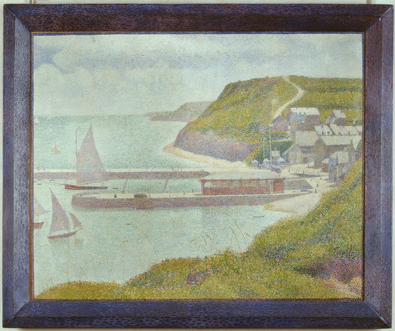 Porten-Bessin, voorhaven, hoogtij (Calvados) door Georges Seurat