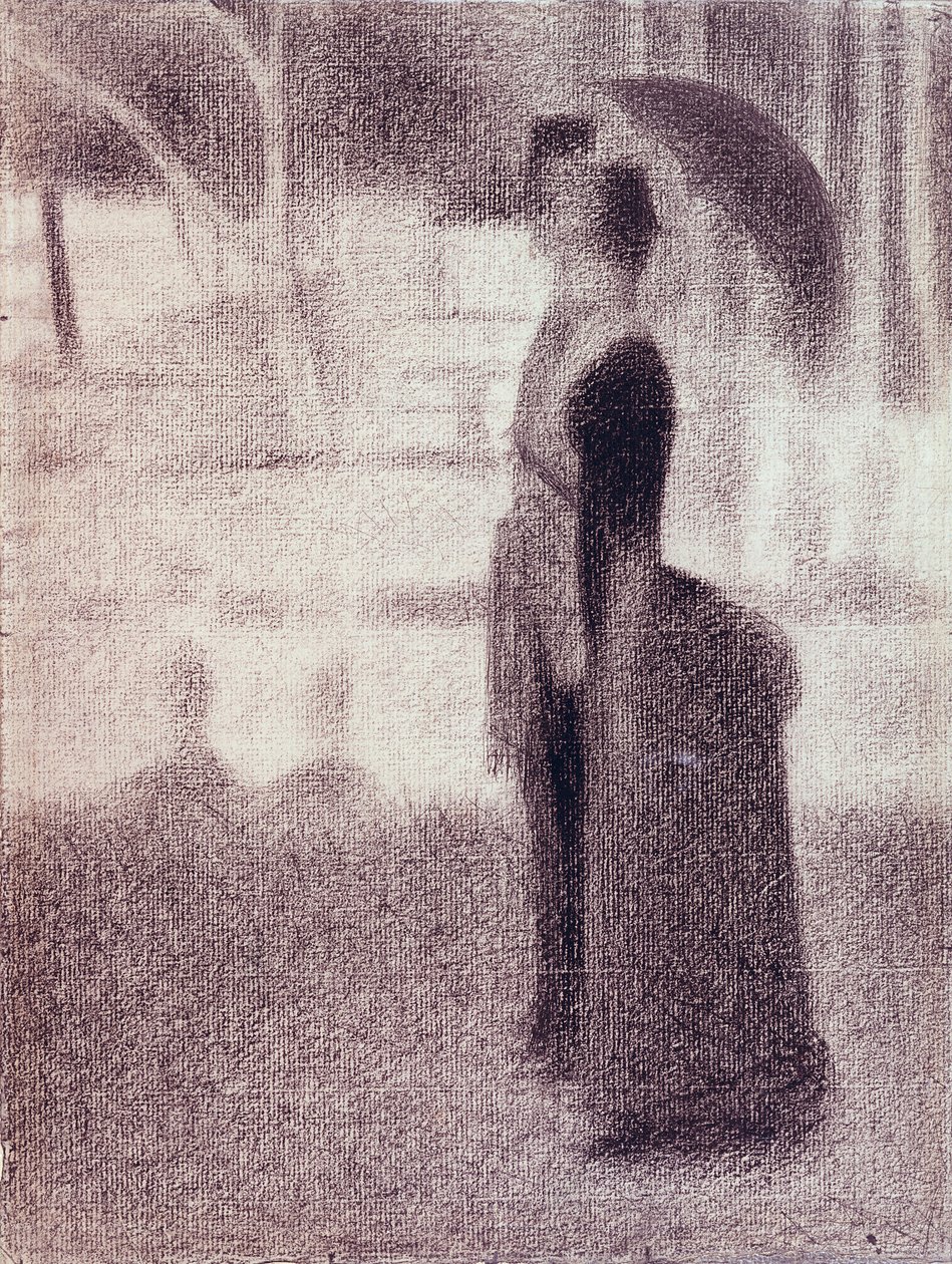 Studie voor Zondagmiddag op het Eiland La Grande Jatte, c.1884 door Georges Seurat