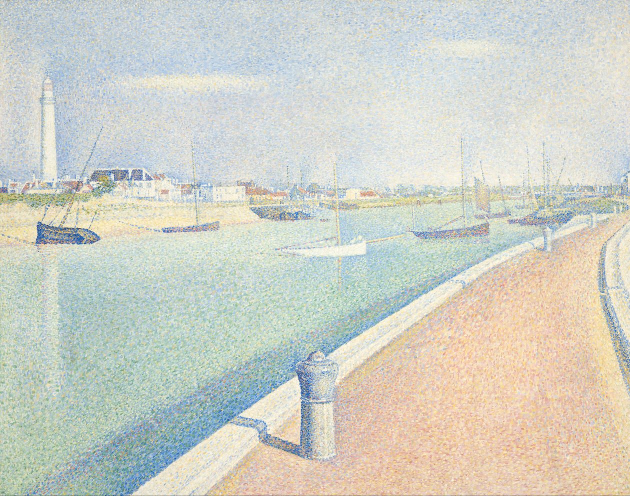 Het kanaal van Gravelines, Petit Fort Philippe door Georges Seurat