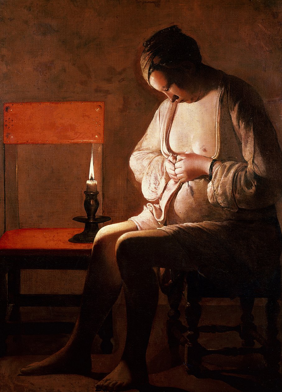 De vlooienvanger door Georges de La Tour