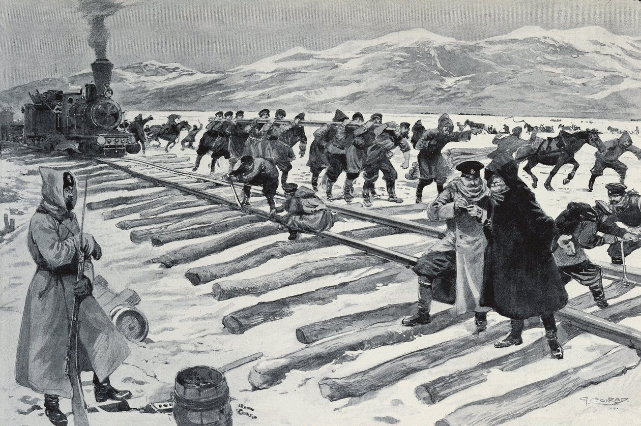 RUSLAND. De oversteek van het Baikalmeer door Georges (after) Conrad